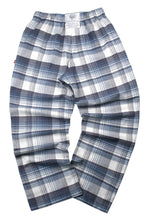 Load image into Gallery viewer, UNISEX Lounge Pant - BIRLEY grey, white & teal blue check