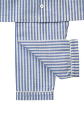 Load image into Gallery viewer, Mid Blue &amp; White Stripe Pyjamas