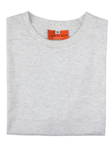 Unisex 'Baker' Grey Marl Short Sleeve T-shirt.