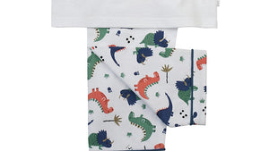 Jersey Dinosaur Print Summer Pyjamas.