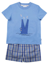 Load image into Gallery viewer, Boys &#39;Snappy Crocodile&#39; Shortie Kids Pyjamas
