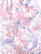 Load image into Gallery viewer, Pretty paisley print crisp cool cotton summer girls pyjamas