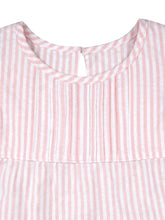 Load image into Gallery viewer, Pink / White Stripe Seersucker Shortie Pyjamas