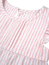 Load image into Gallery viewer, Pink / White Stripe Seersucker Shortie Pyjamas