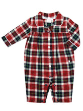 Load image into Gallery viewer, Baby Girls Check All-in-One Pyjamas