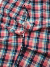 Load image into Gallery viewer, Unisex &#39;Quinn&#39; Coral Brushed Check Pyjama Lounge Pant