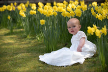 Load image into Gallery viewer, Nessa - Traditional Lace Bodice Christening Robe with Matching Bonnet