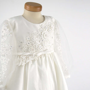 Annabelle - Crystal and Lace 3/4 length Bridesmaid Dress, Party Dress.