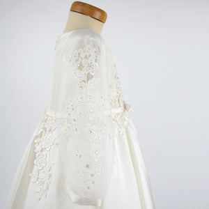 Annabelle - Crystal and Lace 3/4 length Bridesmaid Dress, Party Dress.