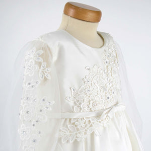 Annabelle - Crystal and Lace 3/4 length Bridesmaid Dress, Party Dress.