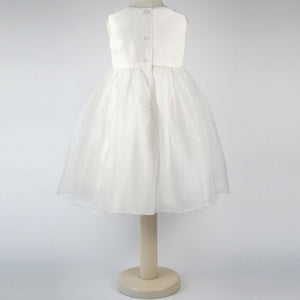 Constance - Ivory Sleeveless Flower Girl Bridesmaid Dress