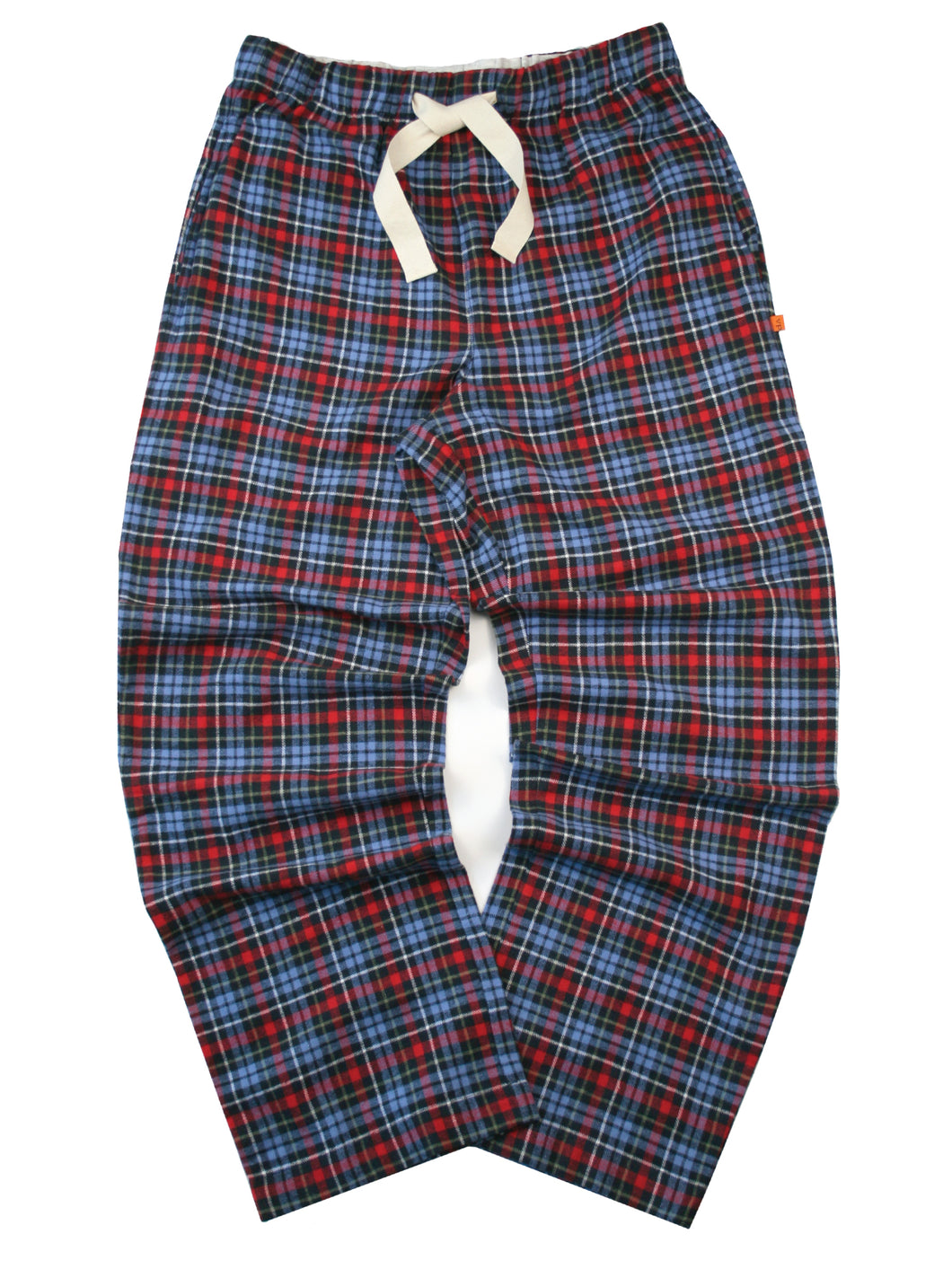 UNISEX Blue Red Check lounge pants - 'Griffin'