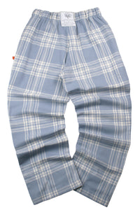 UNISEX Lounge Pant - JAY soft blue check trouser