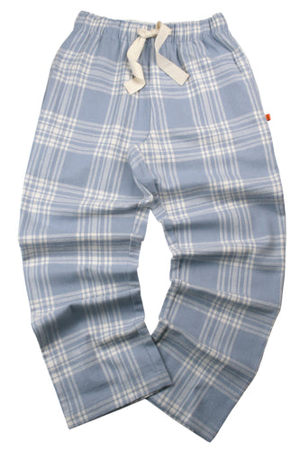 UNISEX Lounge Pant - JAY soft blue check trouser