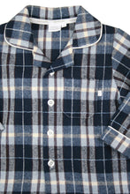 Load image into Gallery viewer, Boys Stoke Check winter PJs in Navy and winter white