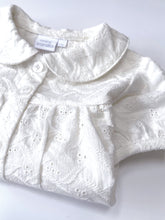 Load image into Gallery viewer, Girls Natural White Embroidery Anglaise Shortie Pyjamas