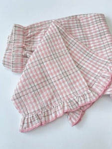 Pink and White Check Pyjamas