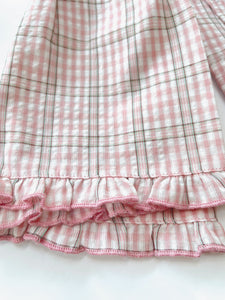 Pink and White Check Shortie Pyjamas