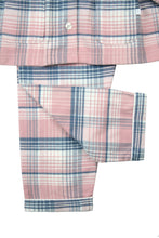Load image into Gallery viewer, Girls Heath Check winter PJs in Soft Pink and winter white