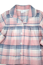 Load image into Gallery viewer, Girls Heath Check winter PJs in Soft Pink and winter white