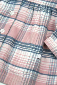 Girls Heath Check winter PJs in Soft Pink and winter white