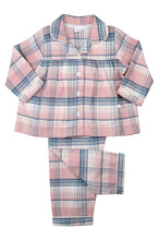 Load image into Gallery viewer, Girls Heath Check winter PJs in Soft Pink and winter white