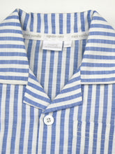 Load image into Gallery viewer, Mid Blue &amp; White Stripe Pyjamas