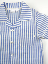 Load image into Gallery viewer, Mid Blue &amp; White Stripe Pyjamas