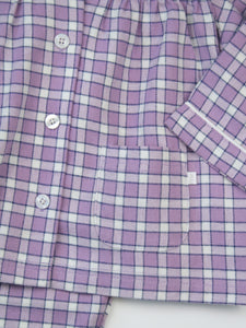 Lavender Check Pyjamas for Girls