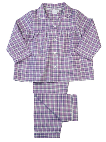 Lavender Check Pyjamas for Girls