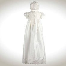 Load image into Gallery viewer, Nessa - Traditional Lace Bodice Christening Robe with Matching Bonnet