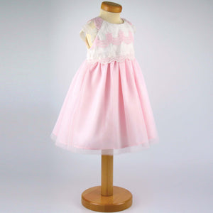 Rebecca - Pink and Ivory Lace Dress