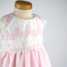 Load image into Gallery viewer, Rebecca - Pink and Ivory Lace Dress