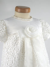 Load image into Gallery viewer, Girls Ivory Lace Christening Dress – Elegant Baby Baptism &amp; Naming Ceremony Gown