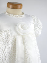 Load image into Gallery viewer, Girls Ivory Lace Christening Dress – Elegant Baby Baptism &amp; Naming Ceremony Gown