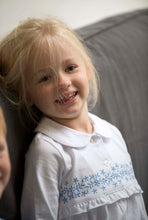 Load image into Gallery viewer, Girls Blue Morgan Check Traditional Cotton Pyjamas