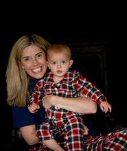 Load image into Gallery viewer, Baby Girls Check All-in-One Pyjamas