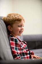 Load image into Gallery viewer, Boys Red Check Traditional Pyjamas