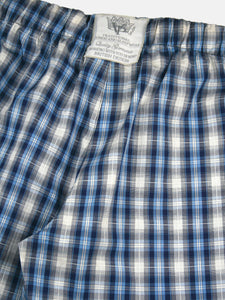 Unisex 'Alix' Blue Check Lounge Pants