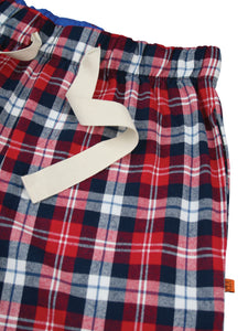 Unisex 'Curtis' Red Navy Check Lounge Pants