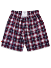Load image into Gallery viewer, Unisex &#39;Jordan&#39; Burgundy Check Pyjama Lounge shorts