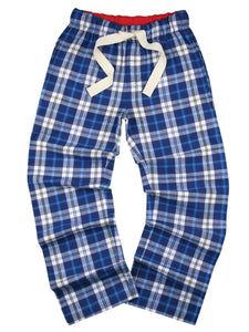 Unisex 'Metro' Blue Check Lounge Pants
