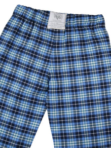 Unisex 'Morgan' Blue Check Lounge Pants