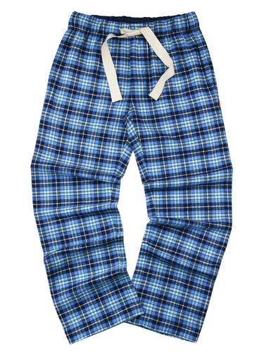 Unisex 'Morgan' Blue Check Lounge Pants