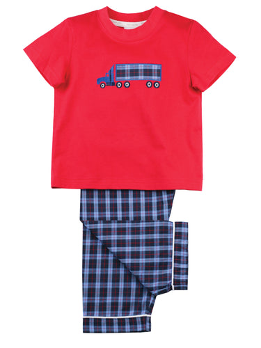 Boys summer super truck PJ's