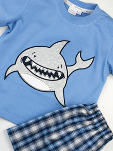Smiley Shark Shortie Pyjamas