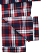 Load image into Gallery viewer, red and navy check boys pyjamas