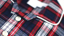 Load image into Gallery viewer, Red and Navy Check Summer Check Boys Pyjamas