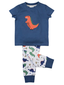 boys skinny fit cotton pyjamas