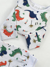 Load image into Gallery viewer, Baby Pj&#39;s with integrated scratch mitts